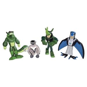 Kratt Bros Wild Kratts PVC Figure Lot 4 2020 3" Chris Martin Falcon Rhino Croc
